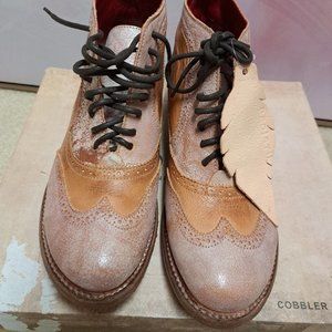 Bed Stu SALLY Wingtip Oxford Booties Size 9.5